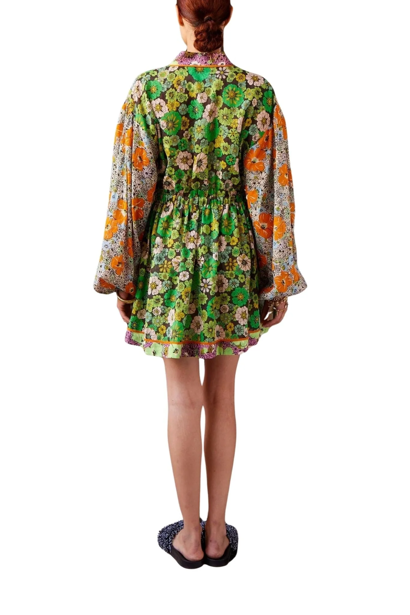 Alemais Orange Blossom Spliced Mini Dress - Image 4